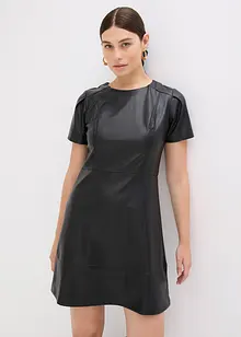 Krátké šaty z umělé kůže, bonprix