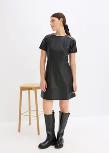 Krátké šaty z umělé kůže, bonprix