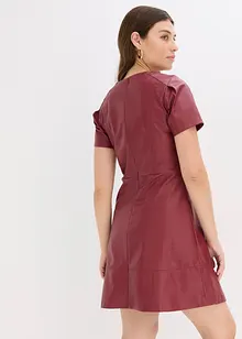 Krátké šaty z umělé kůže, bonprix