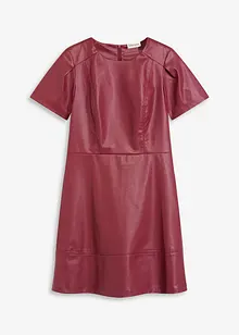 Krátké šaty z umělé kůže, bonprix