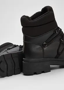 Šněrovací kotníková obuv s podšívkou, bonprix