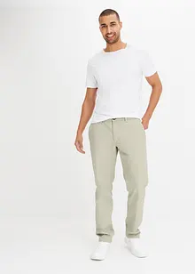 Strečové chino kalhoty Relaxed Fit s organickou bavlnou, Straight, bonprix