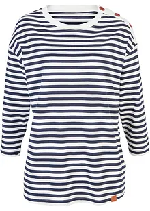 Oversized triko s knoflíky, dlouhý rukáv, bonprix