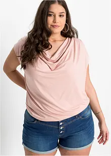 Tričko s výstřihem zvaným voda, z viskózové směsi, bonprix