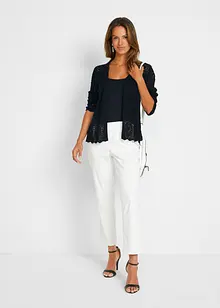 Ažurový pletený kabátek, bonprix