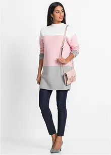 Pruhovaný dlouhý pulovr, bonprix