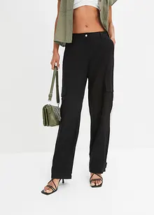 Lněné cargo kalhoty, bonprix