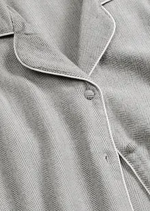 Tkané flanelové pyžamo se vzorem rybí kosti, bonprix