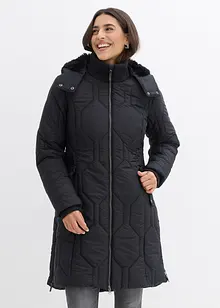 Krátký kabát s diamantovým prošíváním a postranními zipy, bonprix