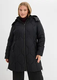 Krátký kabát s diamantovým prošíváním a postranními zipy, bonprix