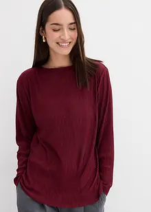 Tričko s dlouhým rukávem a strukturovaným efektem, bonprix