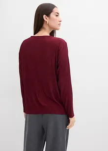 Tričko s dlouhým rukávem a strukturovaným efektem, bonprix