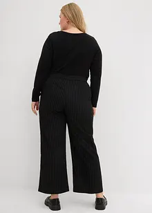 Kalhoty Palazzo ve vlněném vzhledu, bonprix