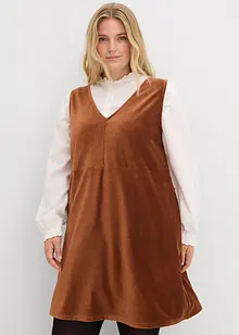 Šaty s laclem, ze žerzejového manšestru, bonprix