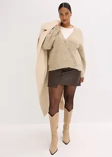 Kabátek ze silnější pleteniny z měkké vlněné směsi, bonprix