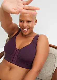 Podprsenka s předním zapínáním, bez kostic, s organickou bavlnou (2 ks), bonprix