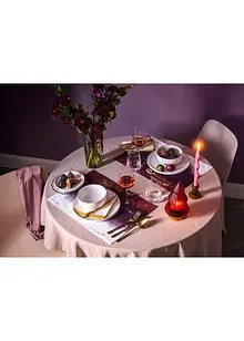 Látkové ubrousky  z organické bavlny, s lesklou bordurou (2 ks v balení), bonprix