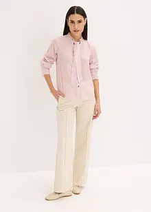 Šifónová halenka s odnímatelnou vázačkou, bonprix