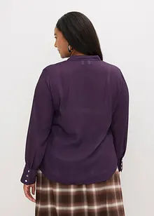 Šifónová halenka s odnímatelnou vázačkou, bonprix