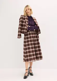 Šifónová halenka s odnímatelnou vázačkou, bonprix