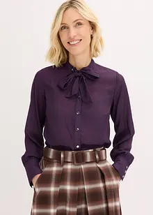 Šifónová halenka s odnímatelnou vázačkou, bonprix