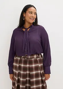 Šifónová halenka s odnímatelnou vázačkou, bonprix