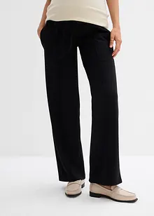 Těhotenské kalhoty s rovnými, širokými nohavicemi, z materiálu Punto di Roma, bonprix