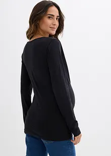 Těhotenské a kojící tričko 2 v 1, z organické bavlny (2 ks v balení), bonprix