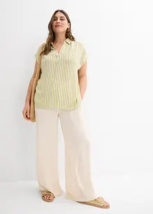 Halenka s krátkým rukávem, ze splývavé viskózy, bonprix