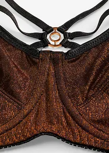 Zmenšovací podprsenka z třpytivého materiálu, bonprix