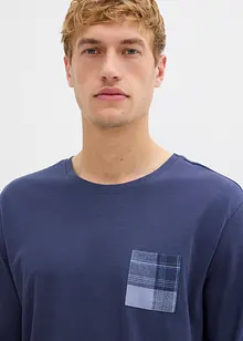 Pyžamo s flanelovými kalhotami z měkké bavlny, bonprix