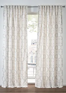 Záclona z recyklovaného polyesteru (1 ks v balení), bonprix