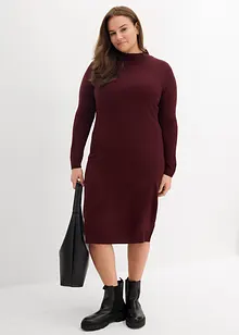 Šaty z jemného úpletu, se stojáčkem, bonprix