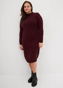 Šaty z jemného úpletu, se stojáčkem, bonprix