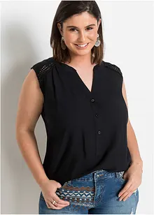 Halenkový top z čisté viskózy, bonprix