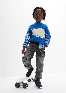 Termo džíny bez zapínání, Regular Fit, s žerzejovou podšívkou, bonprix