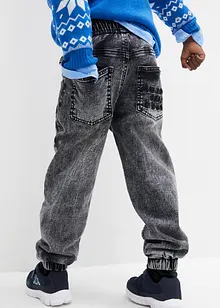 Termo džíny bez zapínání, Regular Fit, s žerzejovou podšívkou, bonprix