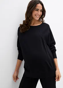 Těhotenská/kojicí mikina 2 v 1, z organické bavlny, bonprix