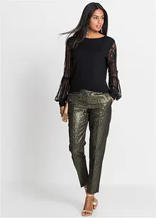 Tričko s dlouhým rukávem, z viskózové směsi, bonprix