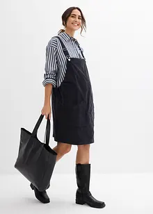 Těhotenské šaty z bavlněného manšestru se strečem, s laclem, bonprix