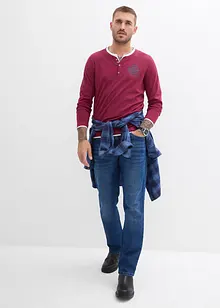 Henley triko, dlouhý rukáv (2 ks v balení), bonprix