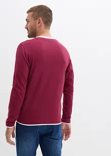 Henley triko, dlouhý rukáv (2 ks v balení), bonprix