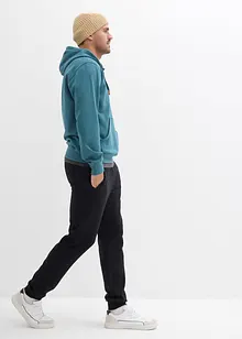 Mikina s kapucí, s měkce počesanou vnitřní stranou a s detaily z imitace kůže, bonprix