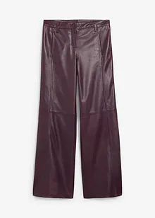 Kalhoty Marlene z kůže nappa, bonprix