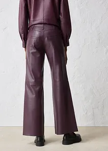 Kalhoty Marlene z kůže nappa, bonprix