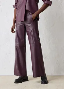 Kalhoty Marlene z kůže nappa, bonprix