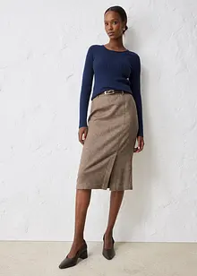 Žebrovaný svetr z merino vlny, bonprix