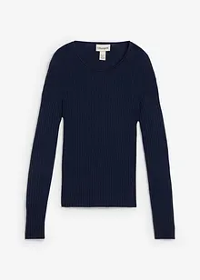 Žebrovaný svetr z merino vlny, bonprix