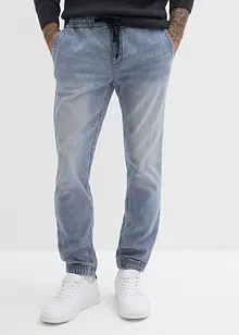Strečové džíny bez zapínání Regular Fit, Tapered, bonprix