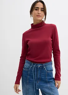 Triko s rolákem, z čisté bavlny, bonprix